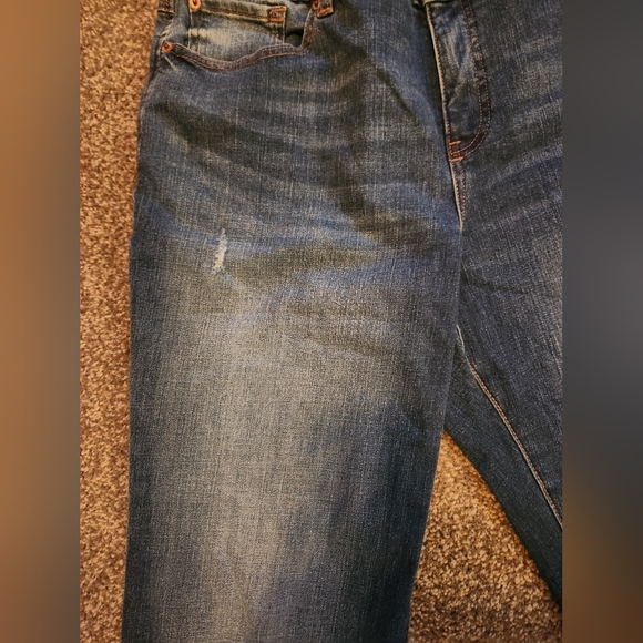 INC DENIM MID RISE FLARE JEANS FROM MACYS.  SIZE 18 NWT. - Picture 8 of 9